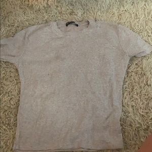 White and gray plaid shirt